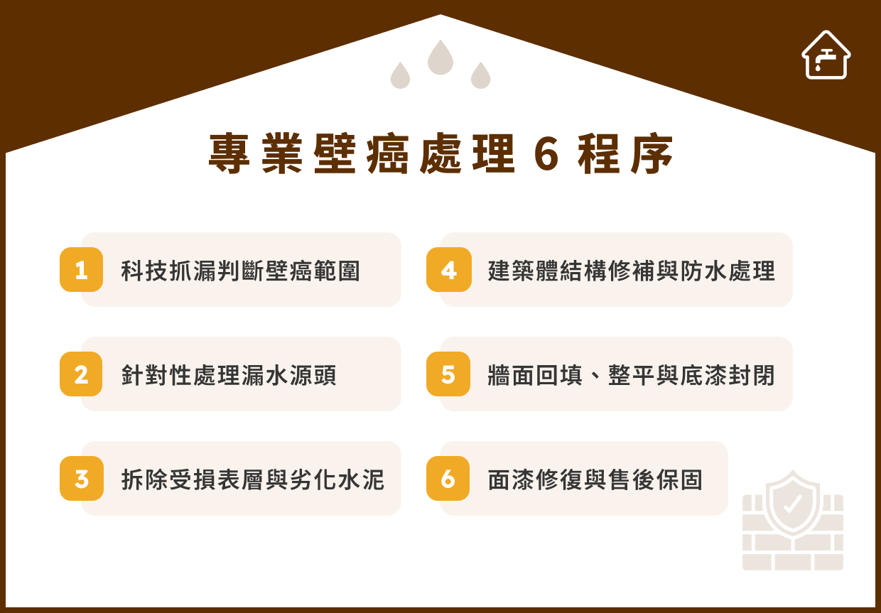 專業壁癌處理 6 程序